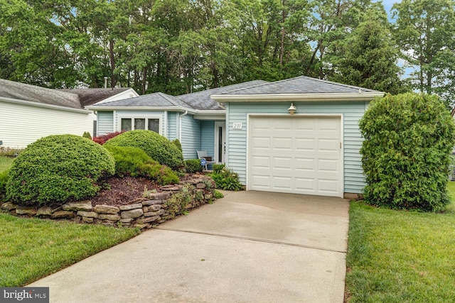 231 Valley Forge Dr, Little Egg Harbor Twp, NJ 08087 - view of front of house with a garage, driveway, and a front lawn