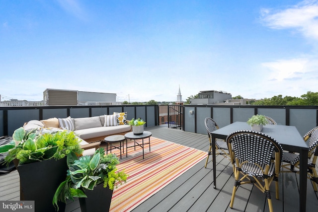 1117 Morse St NE Unit 3, Washington, DC 20002 - deck with outdoor dining area and an outdoor living space