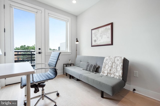 1117 Morse St NE Unit 3, Washington, DC 20002 - office with wood finished floors and recessed lighting