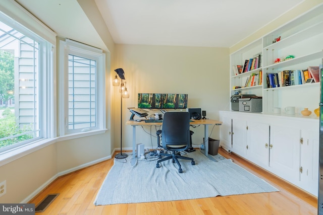 1439 Millikens Bend Rd, Herndon, VA 20170 - office area with wood finished floors and baseboards