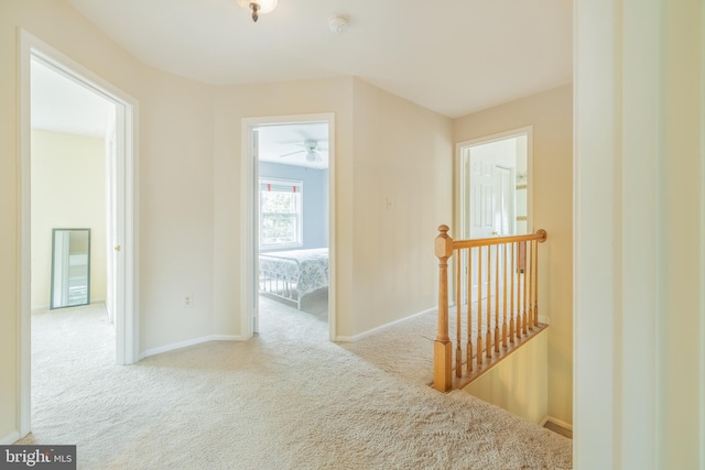1439 Millikens Bend Rd, Herndon, VA 20170 - corridor featuring an upstairs landing and carpet floors