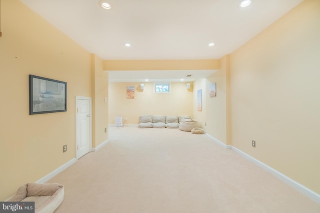 1439 Millikens Bend Rd, Herndon, VA 20170 - carpeted living room with recessed lighting