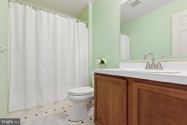 2408 Carriage Ln, Royersford, PA 19468 - bathroom featuring vanity and crown molding