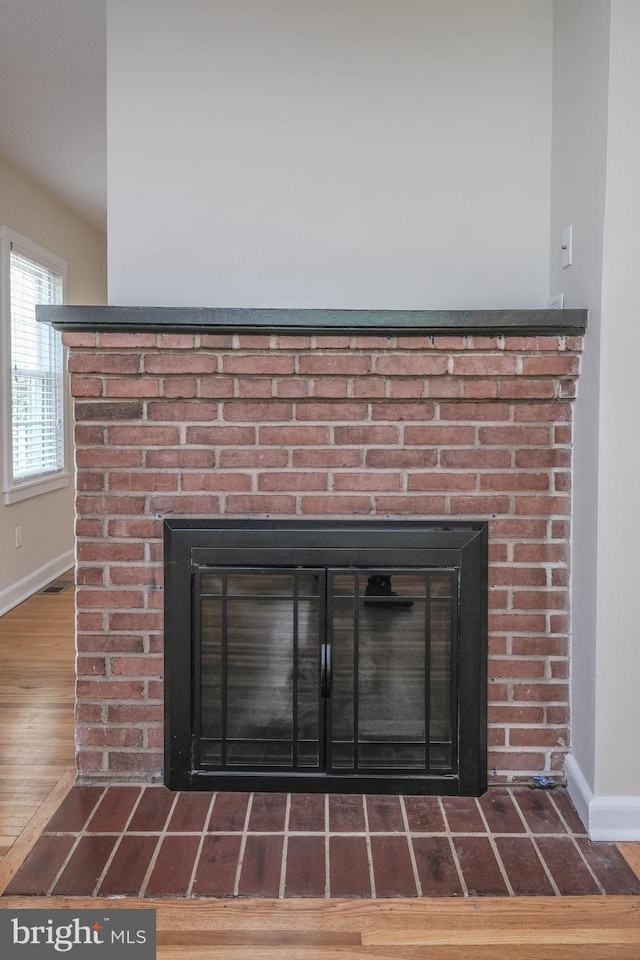 830 William St, Front Royal, VA 22630 - detailed view of a fireplace and wood finished floors