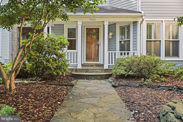 9405 Odyssey Ct, Burke, VA 22015 - entrance to property with covered porch
