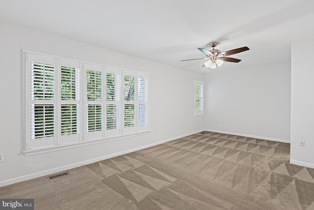9405 Odyssey Ct, Burke, VA 22015 - empty room with carpet floors and ceiling fan
