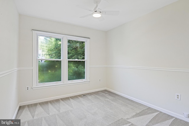 9405 Odyssey Ct, Burke, VA 22015 - carpeted spare room with ceiling fan and baseboards