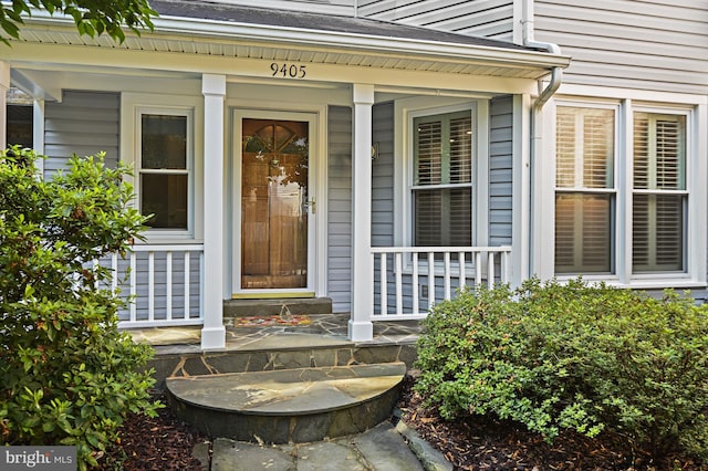 9405 Odyssey Ct, Burke, VA 22015 - property entrance with covered porch