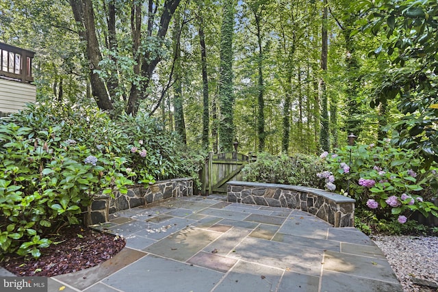9405 Odyssey Ct, Burke, VA 22015 - view of patio with a gate
