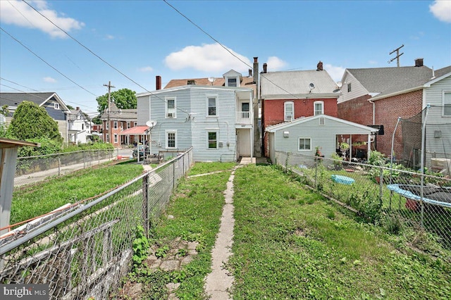 607 Salem Ave, Hagerstown, MD 21740 - rear view of house featuring a fenced backyard