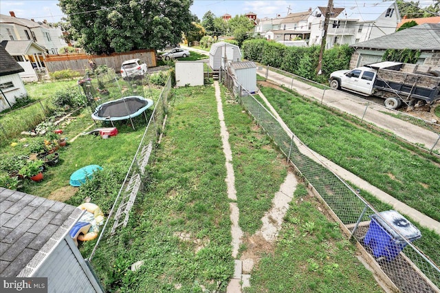 607 Salem Ave, Hagerstown, MD 21740 - view of yard with a trampoline and a residential view