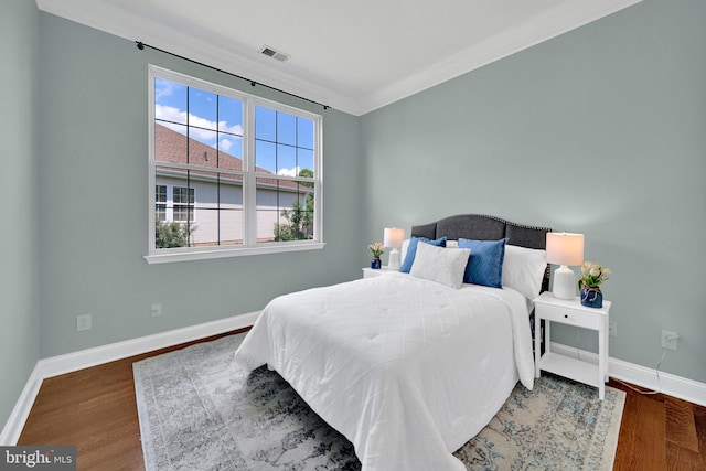 32 Brewster Ct, Pennington, NJ 08534 - bedroom featuring ornamental molding and wood finished floors