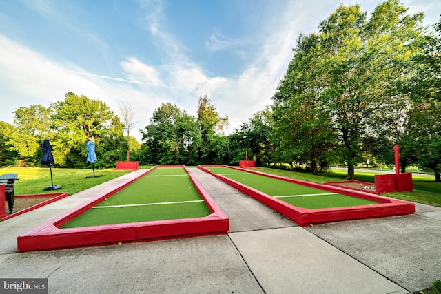 32 Brewster Ct, Pennington, NJ 08534 - view of home's community with a bocce ball area and a lawn
