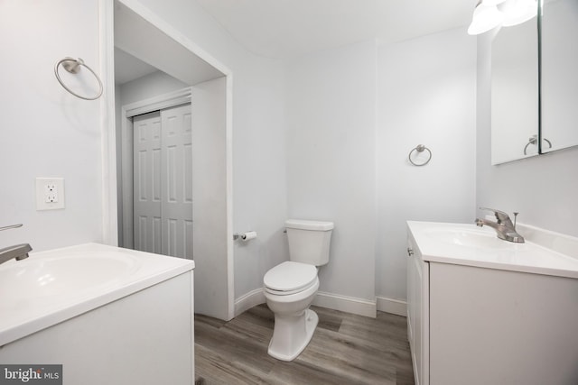 661 Schoolside Ln, Swarthmore, PA 19081 - bathroom with vanity and wood finished floors