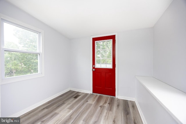 661 Schoolside Ln, Swarthmore, PA 19081 - foyer featuring light wood-style flooring and lofted ceiling