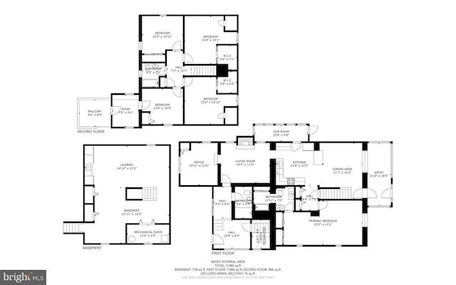 661 Schoolside Ln, Swarthmore, PA 19081 - view of floor plan / room layout