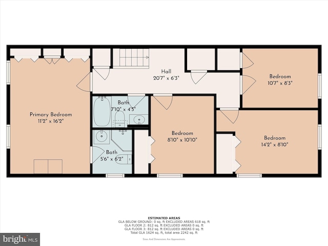 7512 Valley Ave, Philadelphia, PA 19128 - view of property floor plan