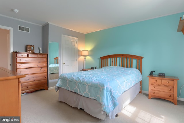 909 S 3rd St, Lebanon, PA 17042 - bedroom featuring carpet floors and ornamental molding