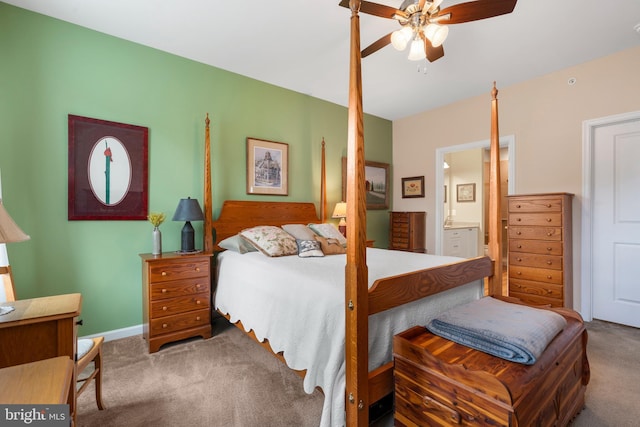 1080 Arbour Ln, Quakertown, PA 18951 - bedroom featuring carpet, connected bathroom, and a ceiling fan
