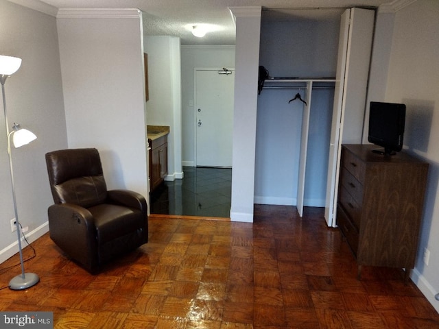 5500 Friendship Blvd Unit 1805N, Chevy Chase, MD 20815 - living area with ornamental molding