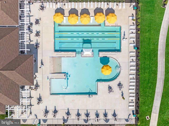35146 Wright Way, Millsboro, DE 19966 - bird's eye view of a pool