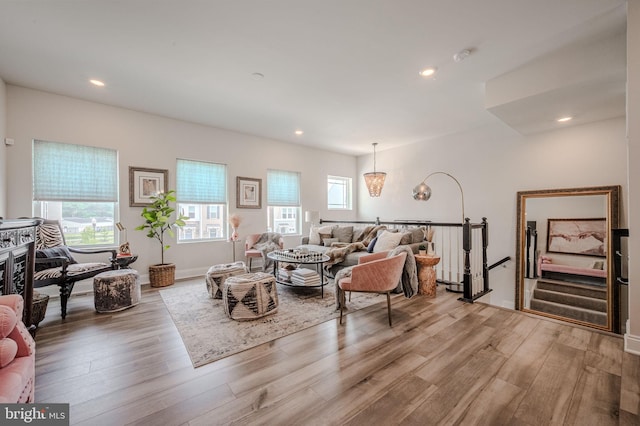 35354 Wright Way, Millsboro, DE 19966 - living room featuring wood finished floors and recessed lighting