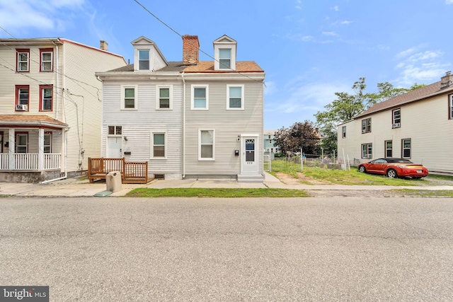 223 Hudson St, Gloucester City, NJ 08030 - view of front of house featuring a chimney
