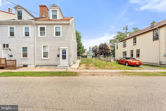 223 Hudson St, Gloucester City, NJ 08030 - view of front of house with a chimney