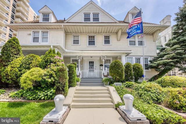4600 Atlantic Ave, Atlantic City, NJ 08401 - view of front facade with covered porch and stairway