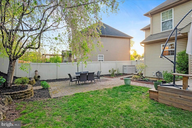 420 Highlands Blvd, Easton, PA 18042 - fenced backyard with a patio