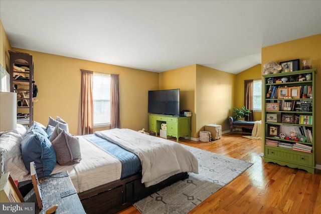 420 Highlands Blvd, Easton, PA 18042 - bedroom featuring wood finished floors and lofted ceiling