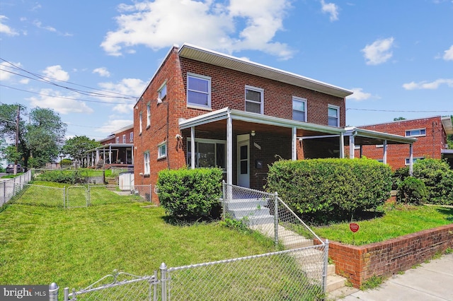 5100 12th St NE, Washington, DC 20011 - view of front of property featuring brick siding and a gate