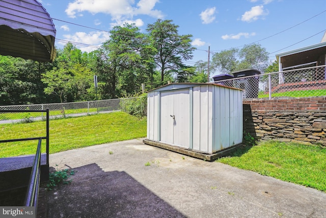 5100 12th St NE, Washington, DC 20011 - view of shed featuring a fenced backyard