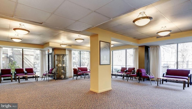 2939 Van Ness St NW Unit 743, Washington, DC 20008 - building lobby featuring a paneled ceiling