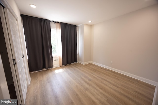 7127 Woolston Ave, Philadelphia, PA 19138 - empty room featuring light wood-style floors and recessed lighting