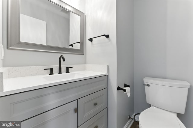 3159 Benton Square Dr, Olney, MD 20832 - half bath with vanity and toilet