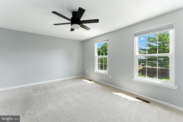 3159 Benton Square Dr, Olney, MD 20832 - carpeted spare room featuring baseboards and ceiling fan