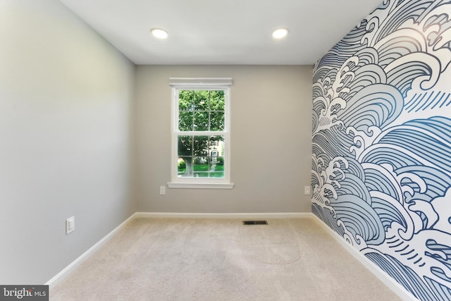 3159 Benton Square Dr, Olney, MD 20832 - carpeted spare room with baseboards and recessed lighting