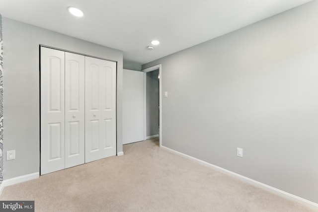 3159 Benton Square Dr, Olney, MD 20832 - unfurnished bedroom featuring carpet, recessed lighting, and a closet