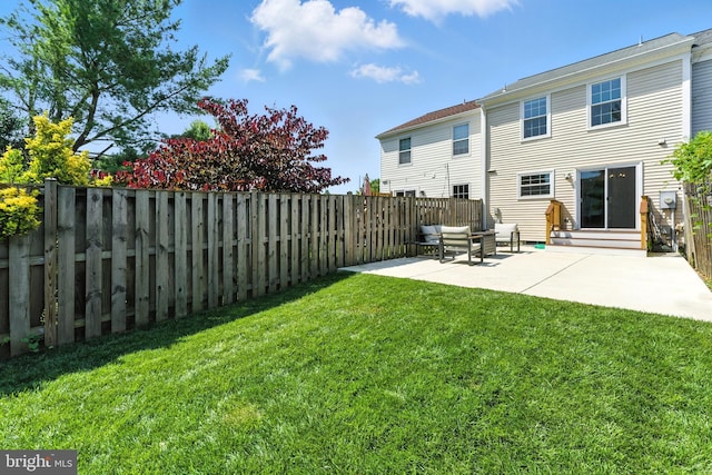 3159 Benton Square Dr, Olney, MD 20832 - rear view of property with a patio and a fenced backyard