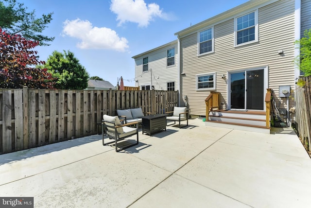 3159 Benton Square Dr, Olney, MD 20832 - rear view of house featuring a patio and an outdoor hangout area