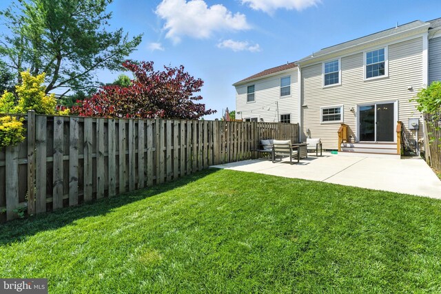 3159 Benton Square Dr, Olney, MD 20832 - rear view of property with a patio and a fenced backyard