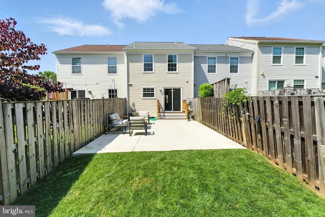 3159 Benton Square Dr, Olney, MD 20832 - back of property with entry steps, a patio, and a fenced backyard