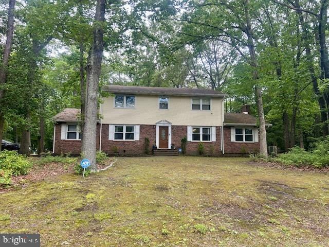 35 Ohio Trl, Medford, NJ 08055 - view of front of property with brick siding and a chimney