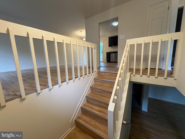 16 Carissa Ct, Owings Mills, MD 21117 - staircase featuring wood finished floors