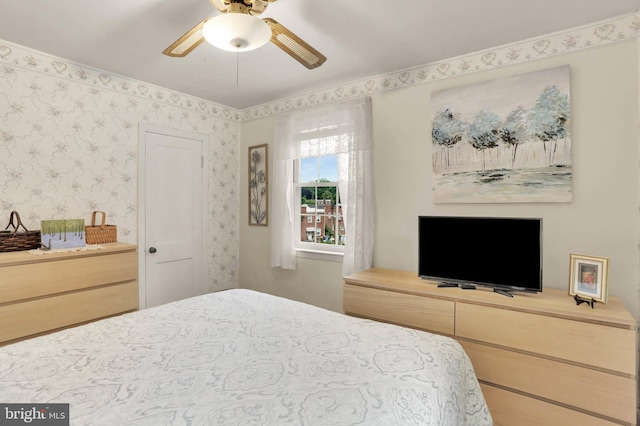 5947 Lillyan Ave, Baltimore, MD 21206 - bedroom with ceiling fan
