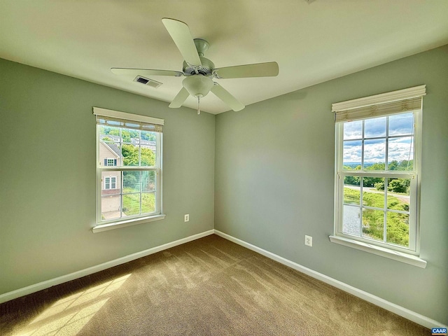 2176 Whispering Hollow Ln, Charlottesville, VA 22911 - carpeted spare room featuring baseboards and a ceiling fan