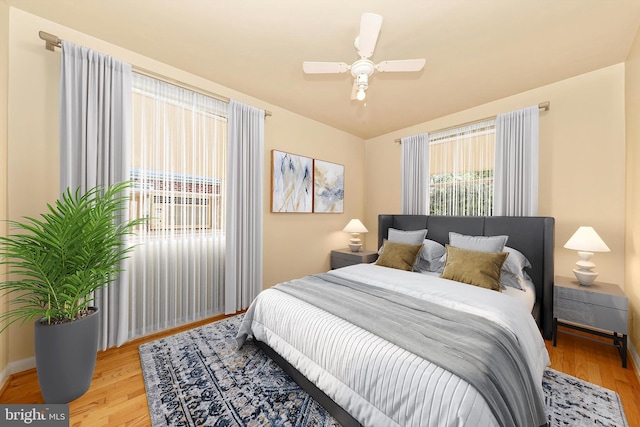 11944 Andrew St, Silver Spring, MD 20902 - bedroom with light wood-type flooring and ceiling fan