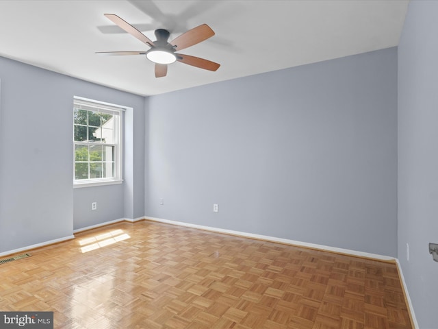 3390 Whipple Ct, Annandale, VA 22003 - spare room with a ceiling fan and baseboards