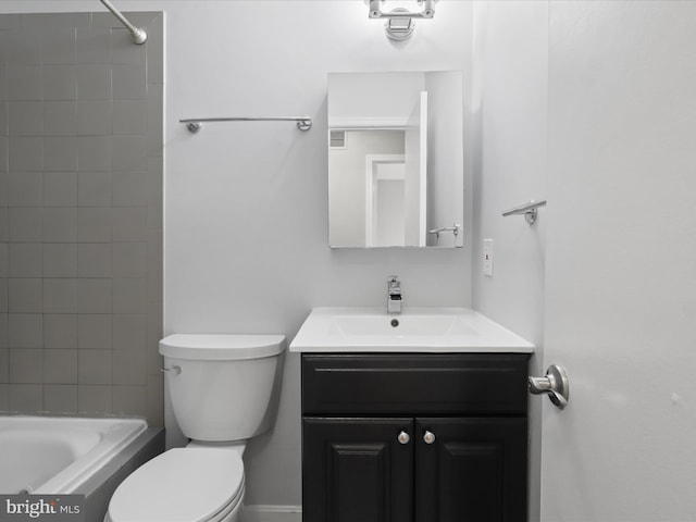 3390 Whipple Ct, Annandale, VA 22003 - bathroom featuring vanity and bathtub / shower combination